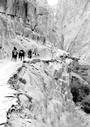 The trail into the Zanskar Mountains